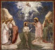 GIOTTO di Bondone Baptism of Christ oil painting on canvas